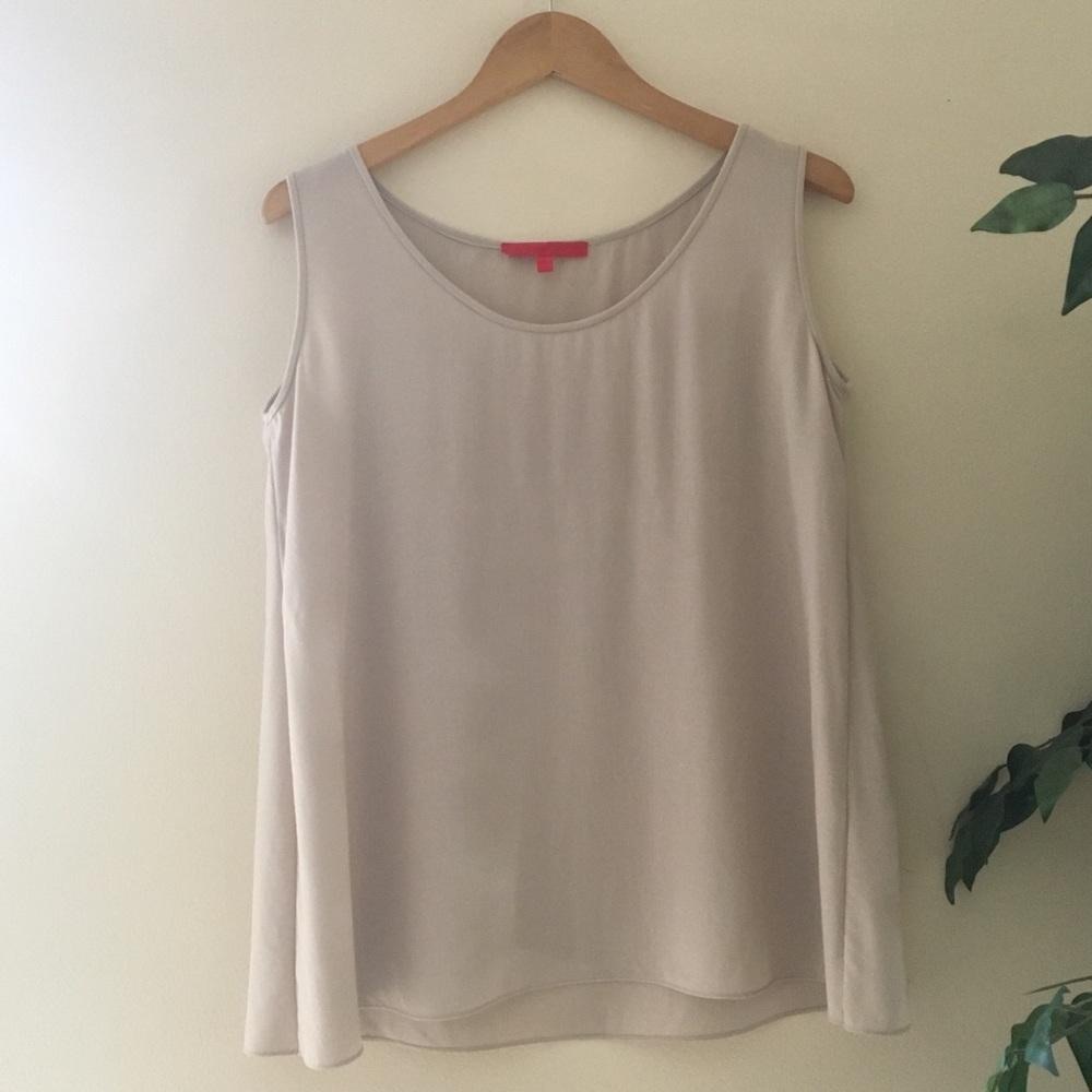 Elegant Cream Sleeveless Top